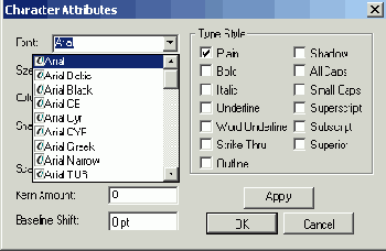    Character Attributes
