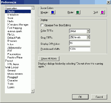  Display   Preferences